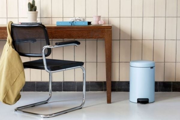 Brabantia NewIcon, 12 l, Rund, Blå, Pedal, Belgia, 25,1 cm