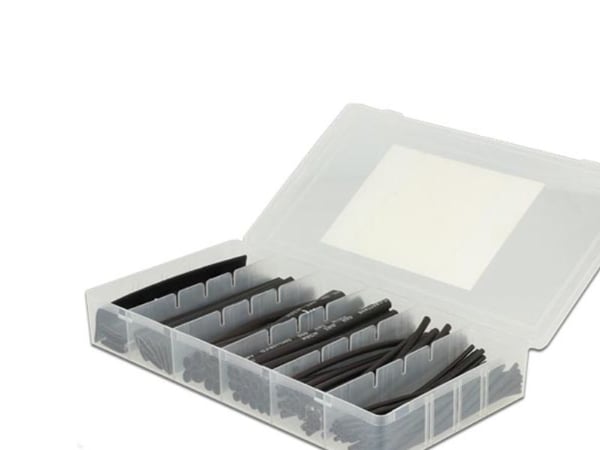Delock - Värmekrympslangar - 10 cm - svart (paket om 100)