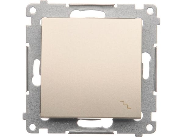 Kontakt-Simon DW6A.01/44, Plast, Guld, IP20, IP44, 250 V, 16 A, 75 mm