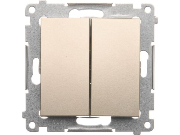 Contact-Simon DW5.01/44, muovi, kultainen, IP20, IP44, 250 V, 10 A, 75 mm
