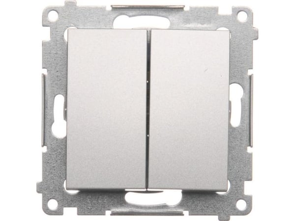 Kontakt-Simon DW5.01/43, Muovi, Hopea, IP20, IP44, 250 V, 10 A, 75 mm