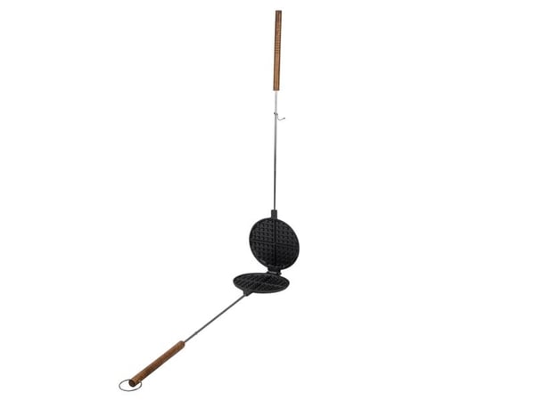 Esschert Design Waffeleisen, 2 vafler, Rektangulær, Sort, Metall, 175 mm, 53 mm