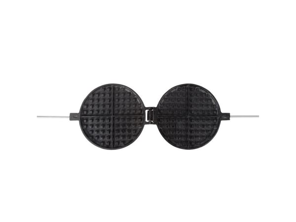 Esschert Design Waffeleisen, 2 vafler, Rektangulær, Sort, Metall, 175 mm, 53 mm