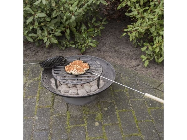 Esschert Design Waffeleisen, 2 vafler, Rektangulær, Sort, Metall, 175 mm, 53 mm