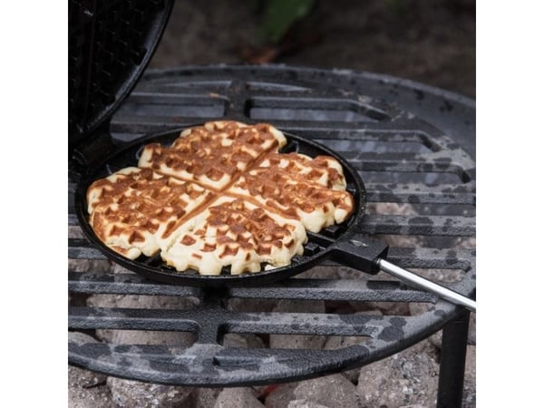 Esschert Design Waffeleisen, 2 vafler, Rektangulær, Sort, Metall, 175 mm, 53 mm