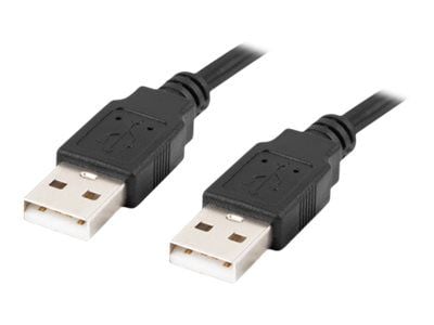 Lanberg - USB-kabel - USB (hann) til USB (hann) - USB 2.0 - 1.8 m - svart