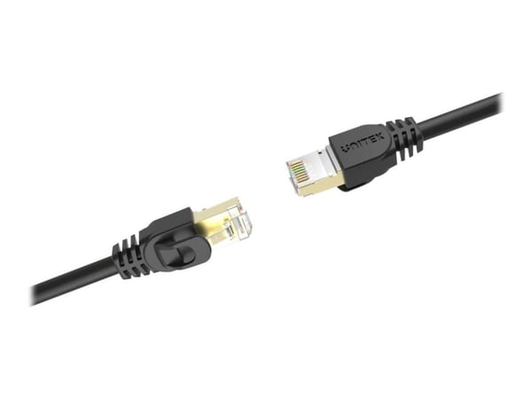 Unitek - Koblingskabel - RJ-45 (hann) til RJ-45 (hann) - 6.8 mm - skjermet, beskyttet tvunnet parkabel (STTP) - CAT 7 - formstøpt, uten hindringer ...