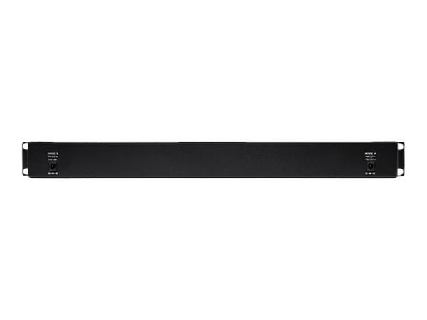 Qoltec - Strøminjektor (kan monteres i rack) - AC 220-240 V - utgangskontakter: 12 - svart