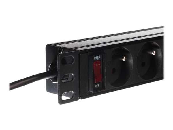 Netrack - Tehonjakoyksikkö (rack-versio) - AC 230 V - tulo: virta - lähtöliittimet: 4 (4 x virta tyyppi E) - 1U - 10" - 1,8 m johto - musta - 1,8 m...
