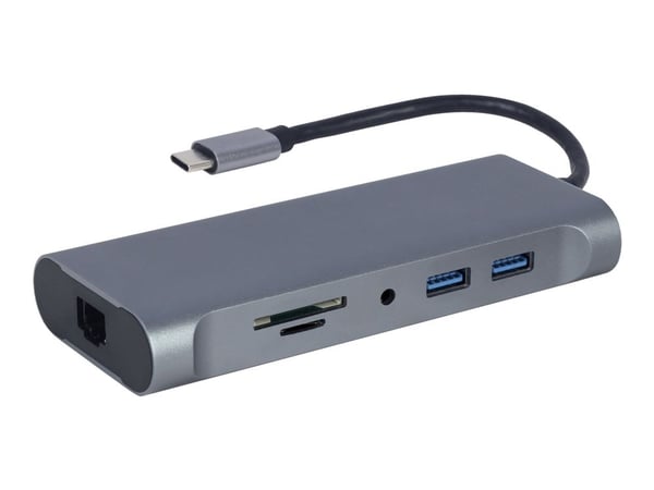 Cablexpert A-CM-COMBO7-01 - Dockningsstation - USB-C 3.1 - HDMI, VGA - 1GbE