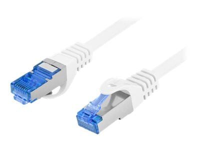 Lanberg - Koblingskabel - RJ-45 (hann) til RJ-45 (hann) - S/FTP - CAT 6a - flertrådet - hvit, RAL 9010