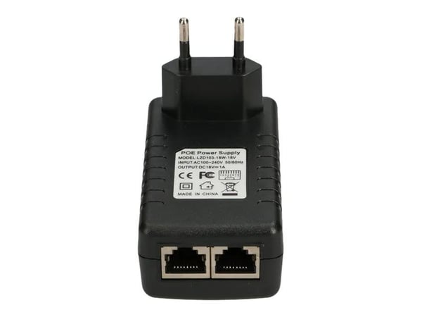 Extralink POE-18-18W - Strøminjektor - AC 100-240 V - 18 watt - utgangskontakter: 1