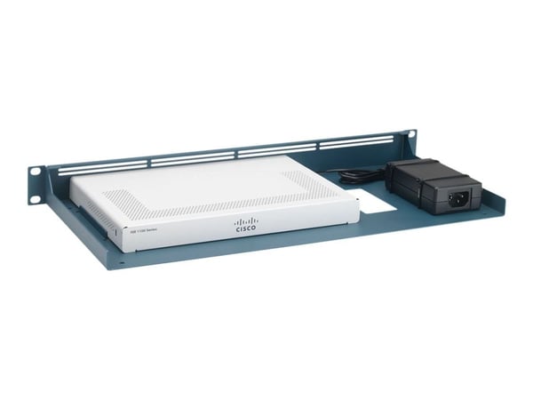 Rackmount.IT CISRACK RM-CI-T11 - Monteringssett for nettverksenhet - rackmonterbar - metallic blå - 1U - 19" - for Cisco Integrated Services Router...
