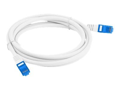 Lanberg - Koblingskabel - RJ-45 (hann) til RJ-45 (hann) - S/FTP - CAT 6a - flertrådet - hvit, RAL 9010