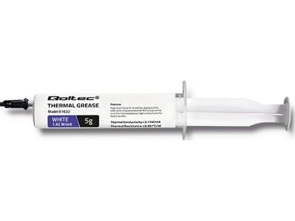 Qoltec 51632 - Termomasse - hvit