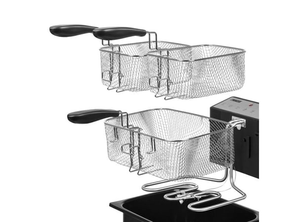 Princess 185000, Frityrkoker, 5 l, 1000 kg, 190 °C, 7 person(er), Dobbel