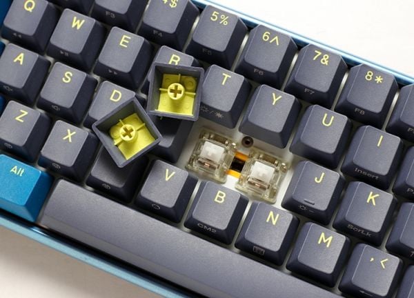 Ducky One 3 Mini DayBreak - Tastatur - bakgrunnsbelyst - USB - tastsvitsj: CHERRY MX
