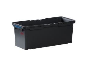 Moppeboks, Vileda Origo, 55,2x21,1x23,8cm, 22 l, sort, genanvendt plast
