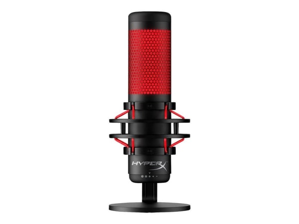 HyperX QuadCast - Mikrofon - USB - rød og svart - for Victus by HP Laptop 15, 16; Laptop 14, 15, 17; Pavilion x360 Laptop; Pro 290 G9