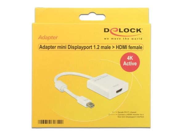 Delock - Videotransformator - Parade PS171 - DisplayPort - HDMI - hvid - detailsalg