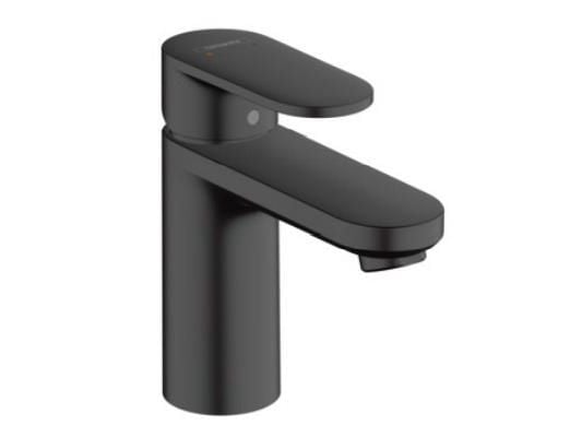 hansGrohe Vernis Blend 1-grebs håndvaskarmatur 100, med løft-op bundventil, mat sort
