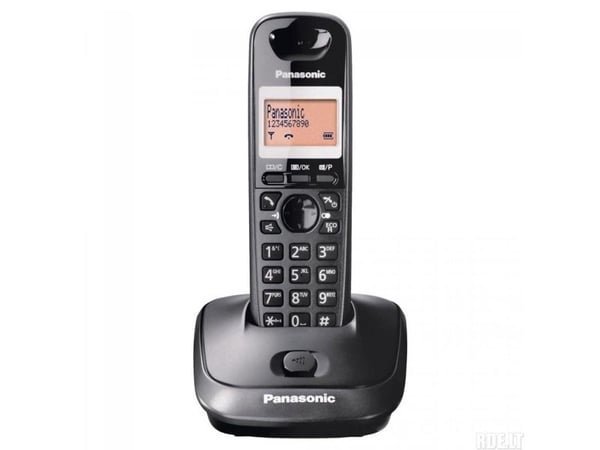 Panasonic KX-TG2511FX, DECT-telefon, Högtalartelefon, 50 poster, Namn och uppringnings-ID, Svart