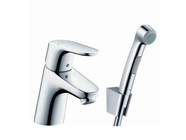 Bidétarmatur Focus m/bruser, krom