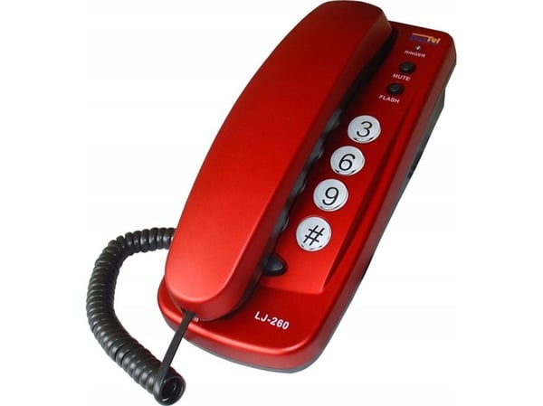 Dartel LJ-260 pöytäpuhelin Punainen