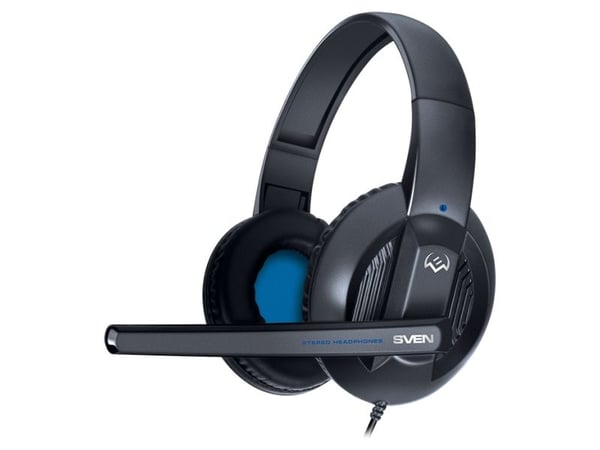 SVEN AP-680MV, Koblet med ledninger (ikke trådløs), 20 - 20000 Hz, 195 g, Hodesett, Sort, Blå