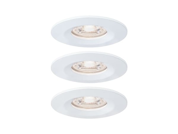 Paulmann 942.99, Innsunket spotlight, Ikke-utskiftbare pærer, 1 ampuller, LED, 2700 K, Hvit