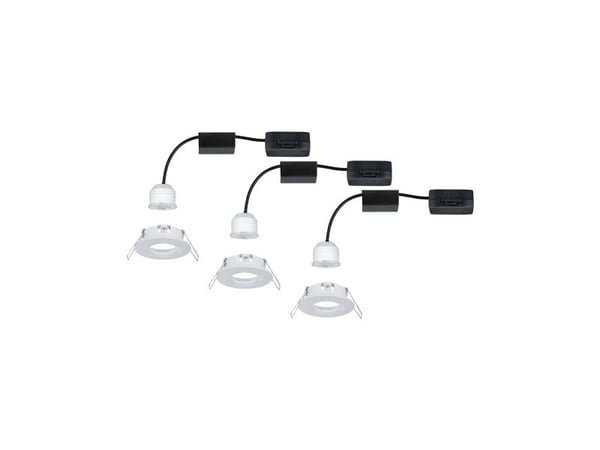 Paulmann 942.99, Innsunket spotlight, Ikke-utskiftbare pærer, 1 ampuller, LED, 2700 K, Hvit