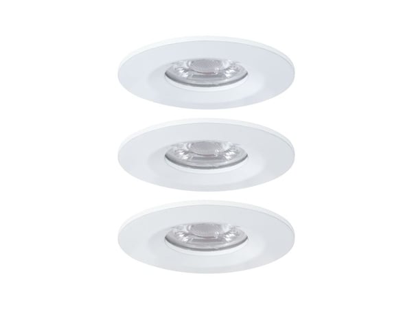 Paulmann 942.99, Innsunket spotlight, Ikke-utskiftbare pærer, 1 ampuller, LED, 2700 K, Hvit