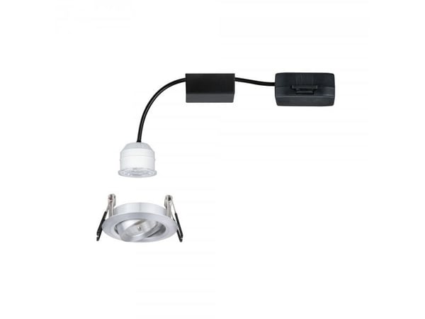 Paulmann 929.74, Rund, Tak/Vegg, Aluminium, Aluminium, Sykehus, Kontor, Utstillingslokale, IP23