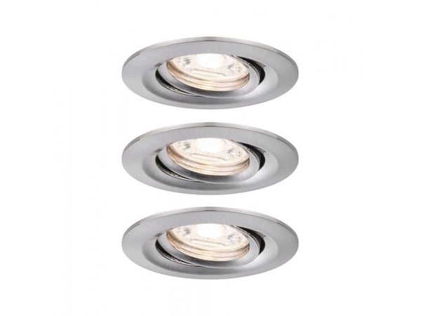 Paulmann 929.73, firkant, Tak/Vegg, Brushed Iron, Aluminium, Sykehus, Kontor, Utstillingslokale, IP23