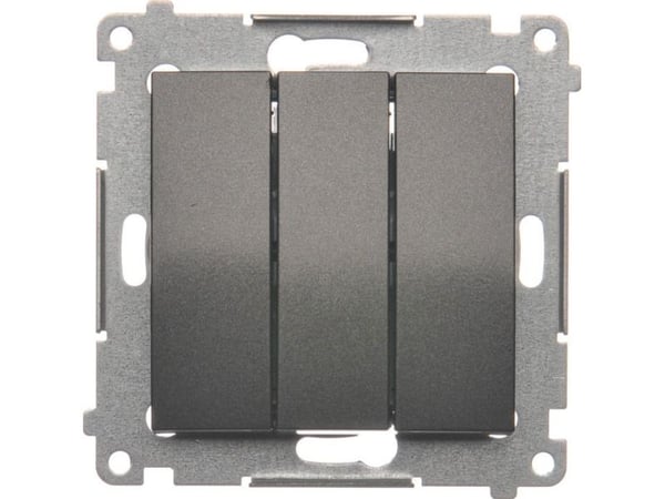 Kontakt-Simon DW31.01/48, Plast, Anthracit, IP20, 250 V, 10 A, 75 mm