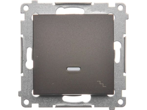 Kontakt-Simon DW6L.01/46, Plast, Pronssi, IP20, IP44, 250 V, 10 A, 75 mm