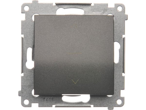 Kontakt-Simon DZW1K.01/48, Plast, Anthracit, IP20, 250 V, 10 A, 75 mm