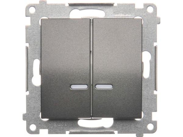 Kontakt-Simon DW5ABL.01/48, Plast, Anthracit, IP20, IP44, 250 V, 16 A, 75 mm