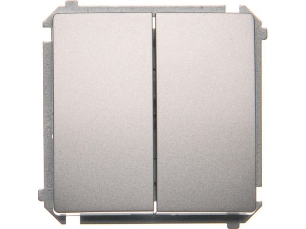 Kontakt-Simon BMW6/2.01/43, Muovi, Hopea, IP20, IP44, 230 V, 10 A, 75 mm