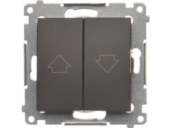Kontakt-Simon DZP1.01/46, Tryckknappsbrytare, Plast, brons, IP20, IP44, 250 V, 10 A