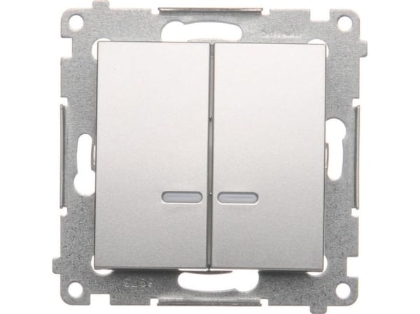 Kontakt-Simon DW5BL.01/43, Muovi, Hopea, IP20, IP44, 250 V, 10 A, 75 mm