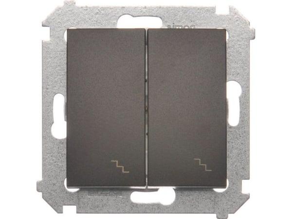 Kosketin-Simon DW6/2.01/46, muovi, pronssi, IP20, IP44, 250 V, 10 A, 75 mm