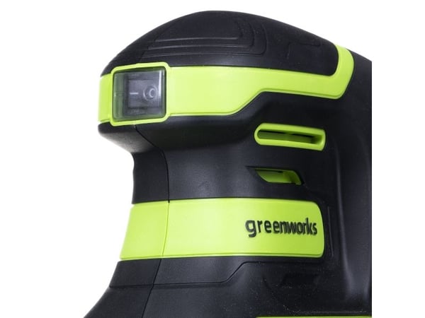 Greenworks G24SS14, Båndsliper, Sort, Grønn, Børsteløs, 12000 RPM, Batteri, 24 V