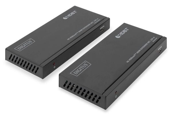 DIGITUS DS-55508 - Sender og mottaker - video/lyd/infrarød/seriell-utvider - HDMI, HDBaseT - over CAT 5e/6/7/8 - opp til 150 m