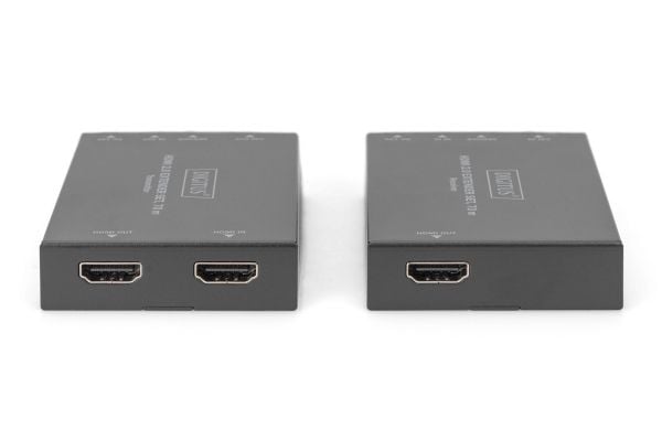 DIGITUS DS-55506 - Sender og mottaker - video/lyd/infrarød-utvider - HDMI - over CAT 5e/6/6a/7 - opp til 70 m