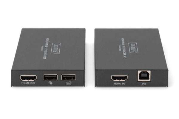 DIGITUS DS-55507 - Sender og mottaker - video/lyd/infrarød-utvider - HDMI - over CAT 5e/6/6a/7 - opp til 150 m