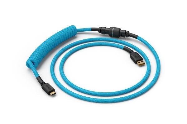 Glorious PC Gaming Race Coiled, Blå, 1,37 m, Glorious PC Gaming Race, 1 styck, Flätad, USB Type-A, USB Type-C