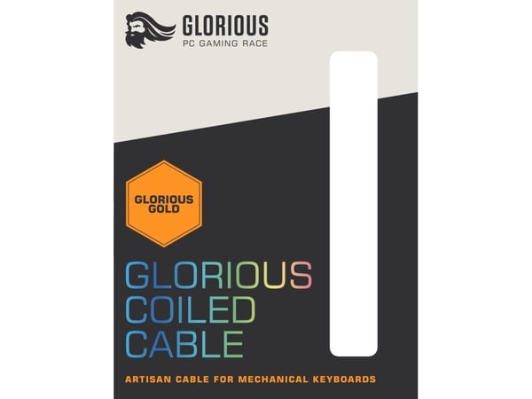 Glorious PC Gaming Race Coiled, Kulta, 1,37 m, Glorious PC Gaming Race, 1 kpl, Punottu, USB A-tyyppi, USB Type-C