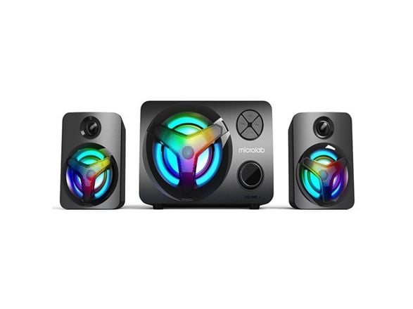 Microlab U210, 2.1 kanaler, Ledning & Trådløs, 11 W, 45 - 18000 Hz, Sort