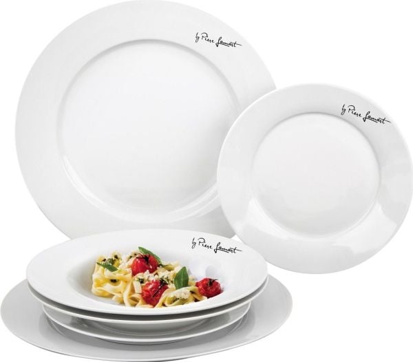 Lamart LT9001, 3 person(er), Porselen, Hvit, Rund, Klassisk, 27 cm
